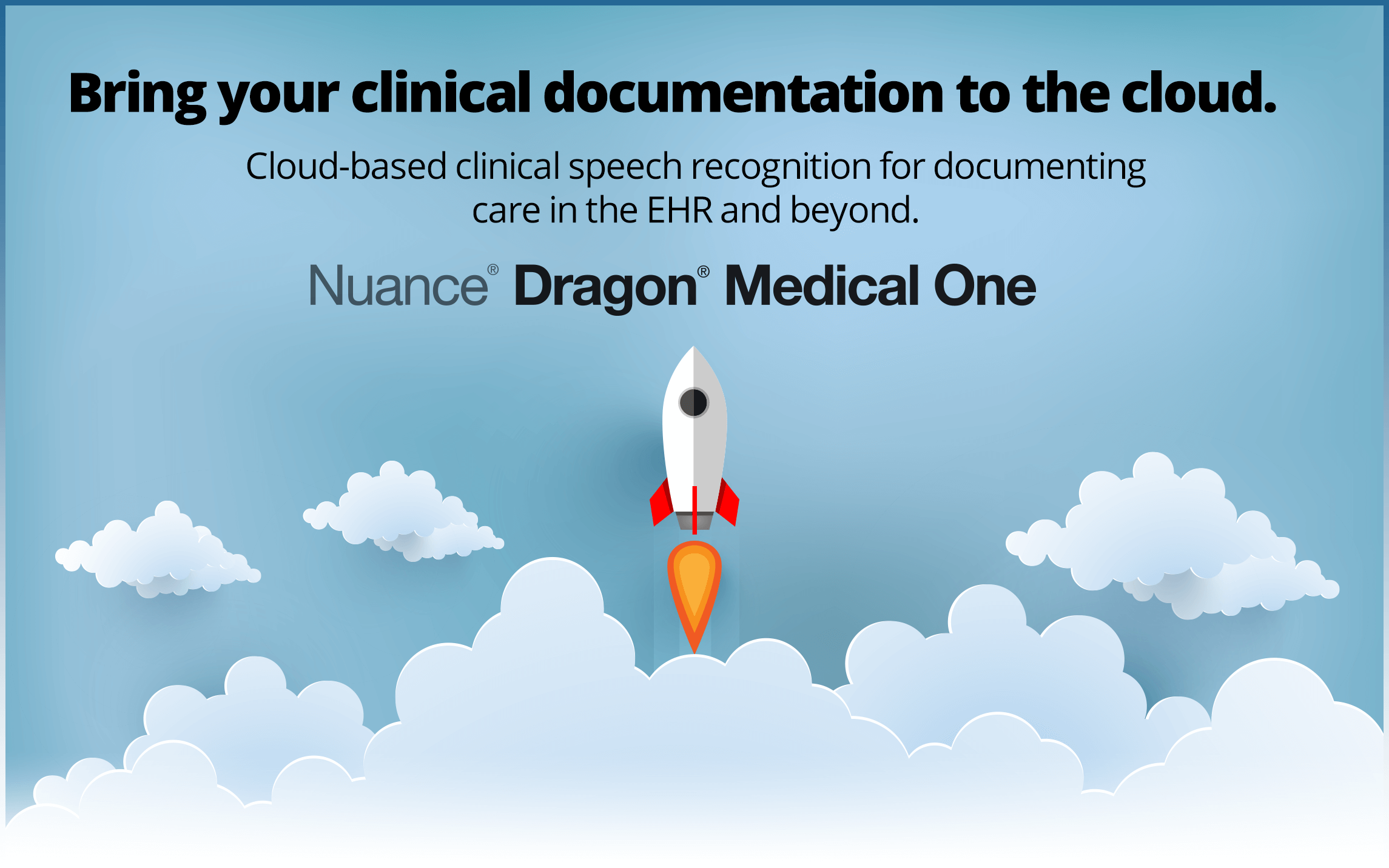 Bring your clinical documentation to the cloud. Nuance Dragon Medical One.